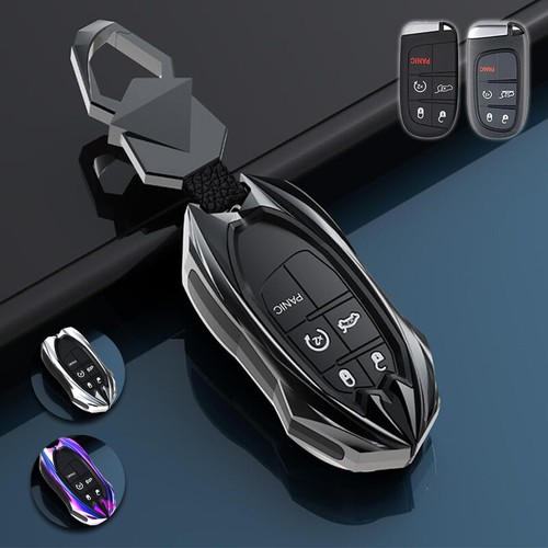 Metal Car Key Fob Case For Dodge Charger Challenger Jeep Chrysler ...
