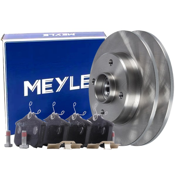 Meyle Bremsscheiben 244Mm Radlager BeläGe Hinten FüR Citroen C3 C4 Peugeot 208-image