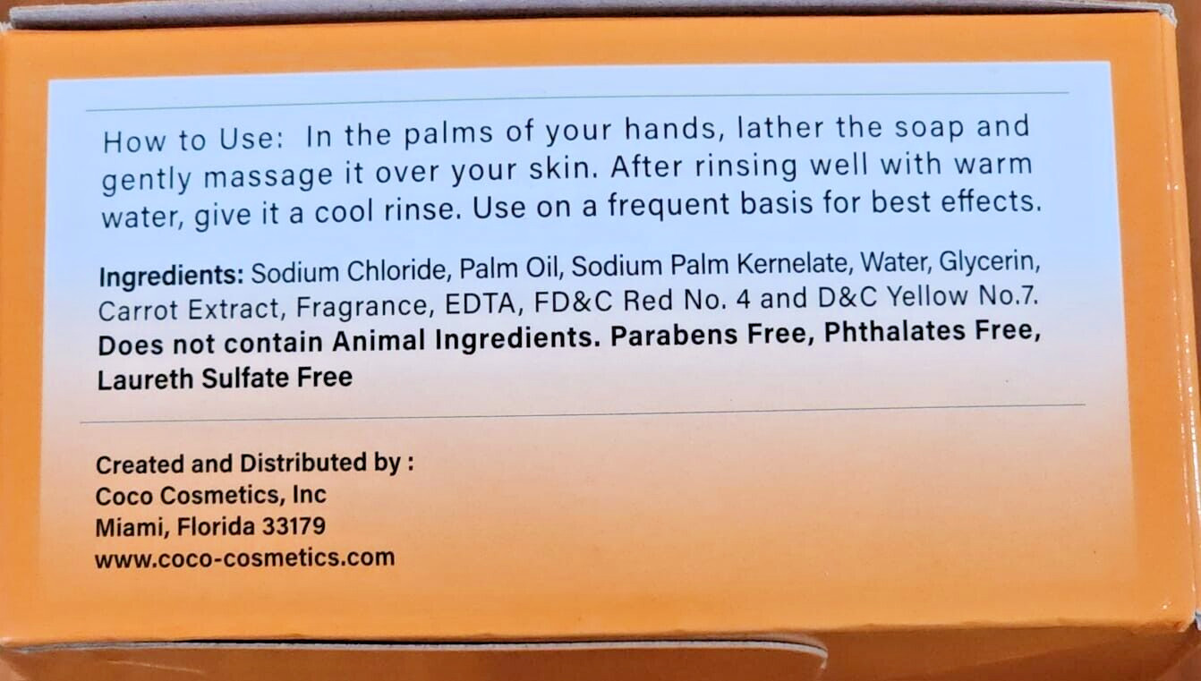 1 DOZEN Carrot Complexion Soap with Carrot Oil 12 BARS 125g Each  FREE SHIPPING