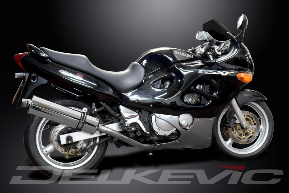 Suzuki GSX750F Sports 1998-2006 комплект овального глушителя из нержавеющей стали без шнуровки 18 дюймов - Изображение 4 из 4