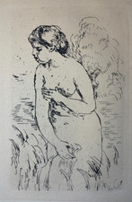 Pierre-Auguste Renoir "Baigneuse Debout" c 1910 Etching