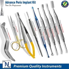 Dental Oral Periodontal Surgery Microsurgical Tools Ser Periosteal Elevators Set