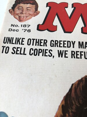 MAD Magazine July & Dec 1976 No 184 Special Bring Back Arbor Day
