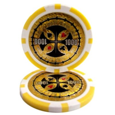 50 Yellow $1000 Ultimate Poker Chips - Buy 2, Get 1 Free - Mix & Match!
