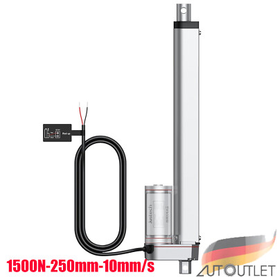 1500N Linearmotor Linear Actuator Elektrozylinder 12V DC 250mm Linearantrieb
