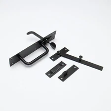 New 4 X Suffolk Latch Gate / Shed Catch Locks Black Steel - Onestopdiy - HD