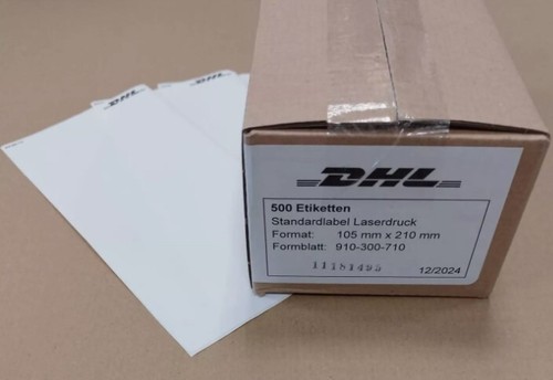 A5, DHL 910-300-710 Versandetiketten Paketschein Adressaufkleber 105 x 210 mm - Bild 1 von 2