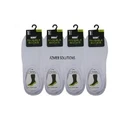 pack of 12 pairs Mens Invisible Trainer Liner Sports Gym Socks - UK 6-11 White