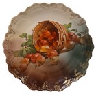 Antique Z.S. & Co. Bavaria Victorian Cabinet Plate ~WOVEN BASKET Of FRUIT~ — photo 2