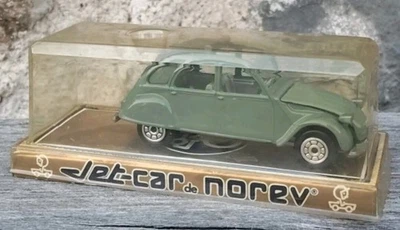 Voiture Miniature 1/43 Citroën 2 CV 6 Jet-Car Vintage Norev 843 A-55 no Solido - Photo 1/2