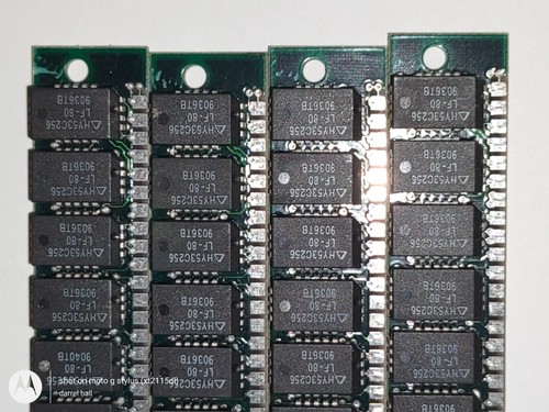 4x 30-Pin SIMM 256k Parity 80ns FPM Speicher Vintage Apple HP Dell Sun DEC Computer