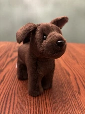 American Girl Doll Pet Dog Chocolate Lab Plush Poseable legs Retired 2014 Brown