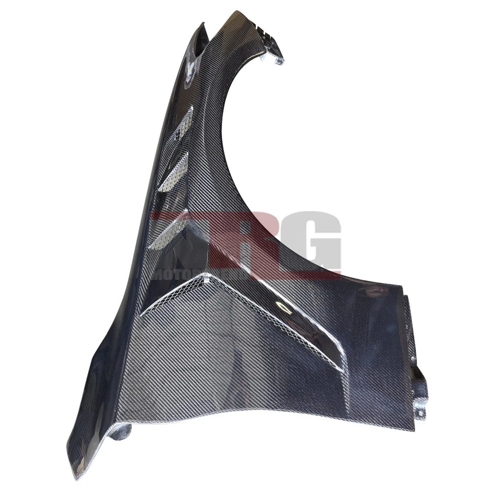 Guardabarros de fibra de carbono estilo V4 ventilados para Infiniti Q60 cupé 2016-2022 - Par Foto 3 de 4