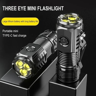 Ultra Bright LED Flashlight Rechargeable Torch Tactical USB Lantern Light