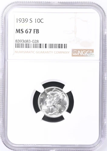 1939 S Mercury Dime NGC MS-67 FB