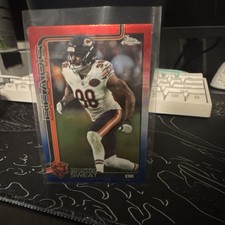 2024 Panini Select Red & Blue Shock Prizm Montez Sweat #284 Club Level Bears NFL