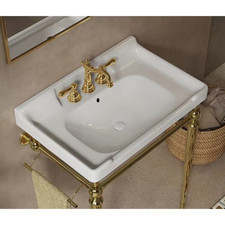 28 In. Bathroom Rectangle Ceramic Drop-In Sink in White