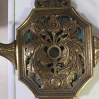 Great Pair Antique Wall Sconce Two Arm Sconces Rewired Polychrome Finish 50J — photo 2