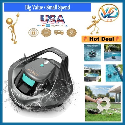 Seagull SE Cordless Robotic Pool Cleaner for Above Ground Pools Charcoal & Gr...