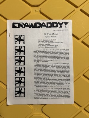 CRAWDADDY! Winter 1993 #1 R.E.M. Automatic for the People Neil Young Dylan