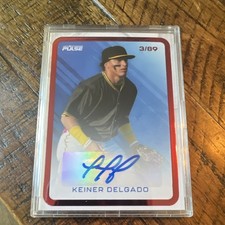 Pulse 2025 Baseball Keiner Delgado Autographed Serial #PB-KD  3/89 