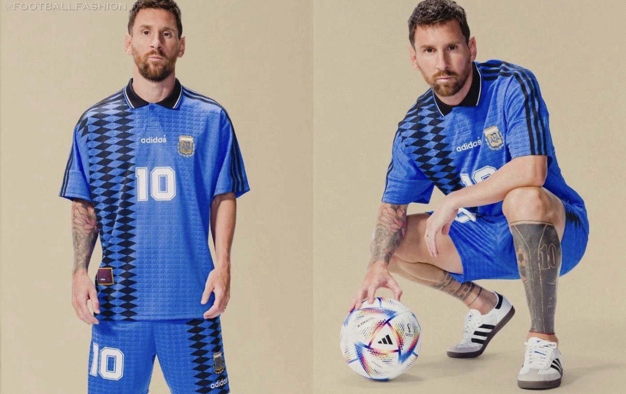 🇦🇷RARE Adidas Argentina Jersey 1994 Jersey Messi FIFA World Cup Blue NWT