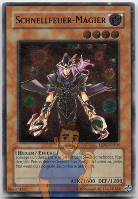 Schnellfeuermagier EEN-DE019 Ultimate Rare Unlimited EURO Heavily Played Yugioh