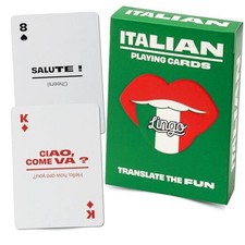 Italian Playing Cards  Travel Flashcards  Learn Italian Vocabulary in A Fun