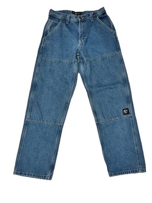 Vans Rowan Zorilla Jeans Mens Blue Double Knee Skater Gorpcore Y2K Fits 30x31