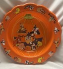Vintage Looney Tunes Warner Brothers 1998 Large Halloween Candy Plastic Bowl