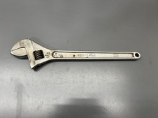 RARE VINTAGE FLEET TOOLS 4016-L 16" CLIK STOP ADJUSTABLE WRENCH - MADE IN USA