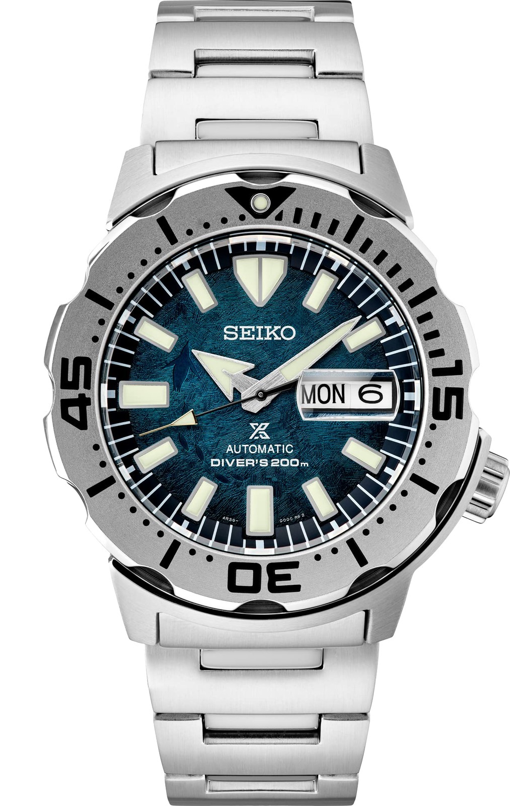 Seiko Men's Prospex Monster Automatic Blue Dial Watch - SRPH75K1 NEW