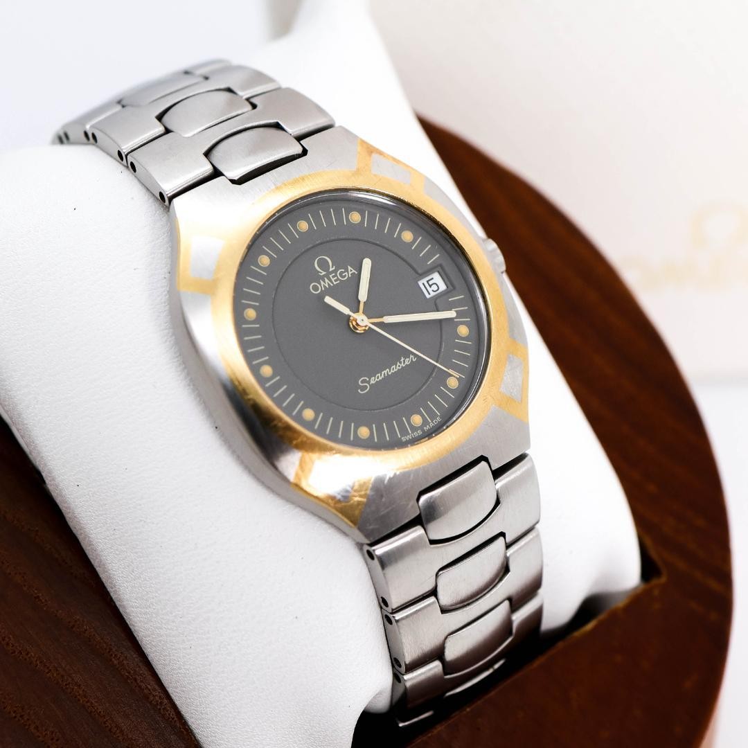 Omega Seamaster Date Two-tone Bezel Gold