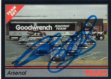 DALE EARNHARDT SR - AUTOGRAPHED - 1991 TRAKS - CARD #24    [ #7 ]