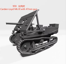 3D printing 1/72 Carden-Loyd Mk.VI with 47mm gun unpainted model kit