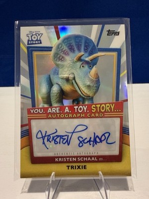Topps Toy Story 30 Years Trixie Kristen Schaal Auto Autograph YRT-KS