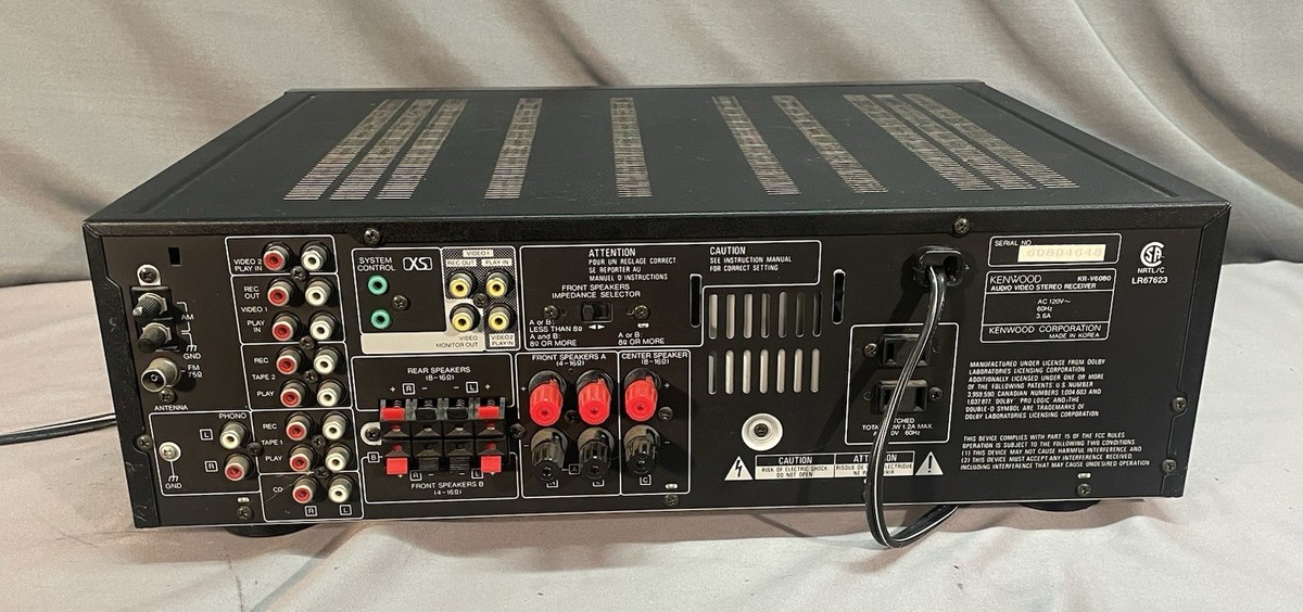 Kenwood KR-V5580 AV Surround Receiver Amplifier Tuner | eBay