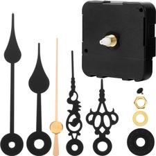 Hicarer Clock Movement Mechanism Kit Shaft Length 3/5 Inch/ 15 mm, Black