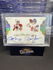 2019 Panini Flawless Kyler Murray Daniel Jones White Box 1/1 Dual Auto Sealed RC