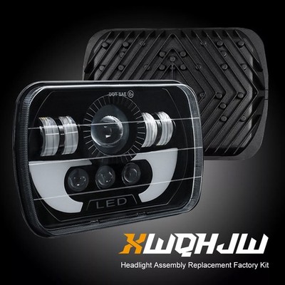 For Nissan Pickup Hardbody D21 NX 5x7 7x6inch LED Headlights DRL Hi/Lo Beam Pair