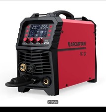 ARCCAPTAIN MIG250 250Amp 6-in-1 MIG Welder 110/220V Digital Synergic LED Display