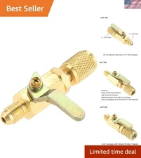 Brass 1/4" SAE Air Conditioner Ball Valve for HVAC & A/C Service