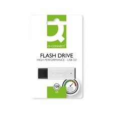 Image of Q-Connect Black/Silver USB 3.0 High Performance 128GB Flash Drive