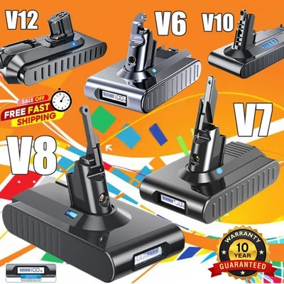 MARKENLOS 9000mAh Akku Für Dyson V8 V7 V6 V10 Ersatzakku SV11 Animal Absolute Staubsauger