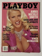 Lot Of 10 2000-01” Playboy Magazines Anna Nicole Smith & Others