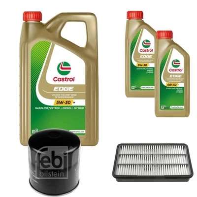 FEBI BILSTEIN Inspection Set 7L CASTROL EDGE 5W-30 Pour Lexus RX MHU3 - Photo 1/4