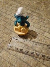 Vintage Smurf Weeble Roly Poly Toy  Rare Collectable