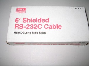 Tandy 6' Shielded RS-232C Cable