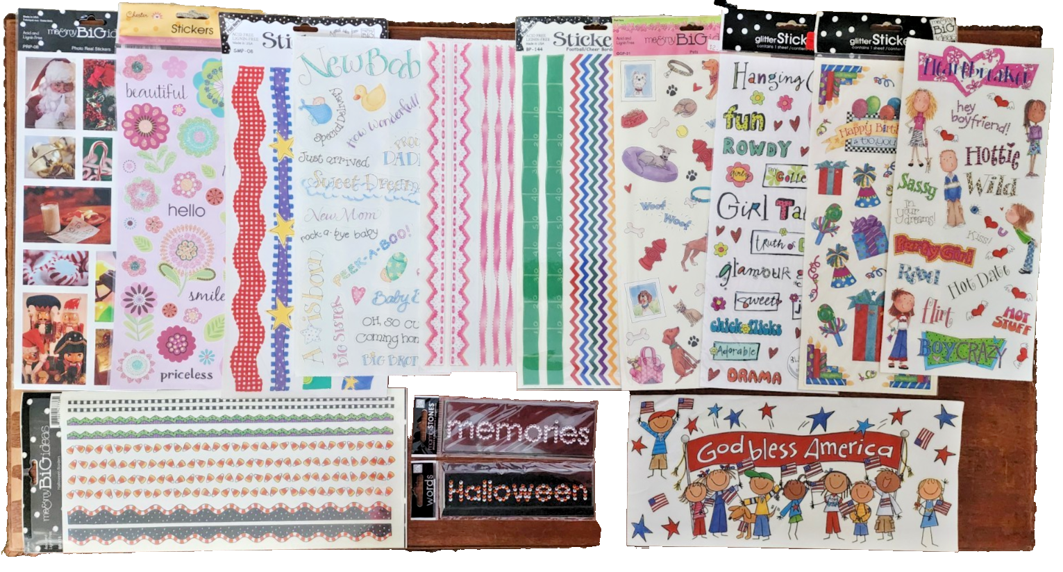 Vintage Me & My Big Ideas Stickers & Embellishments Gems - 14 packs Lot A
