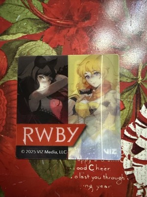 AX 2025 Exclusive RWBY Anime Expo LENTICULAR CARD COASTER Weiss RUBY Blake YANG